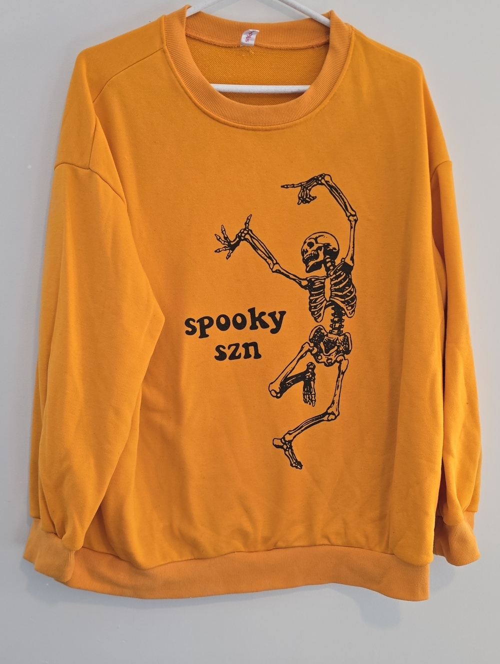 Halloween Spooky Szn Orange Graphic Sweatshirt - Unbranded